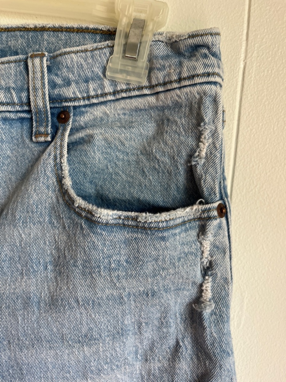 Abercrombie & Fitch Women's 90s Straight Ultra High-Rise Blue Jeans Sz 32/14 S - Picture 4 of 12